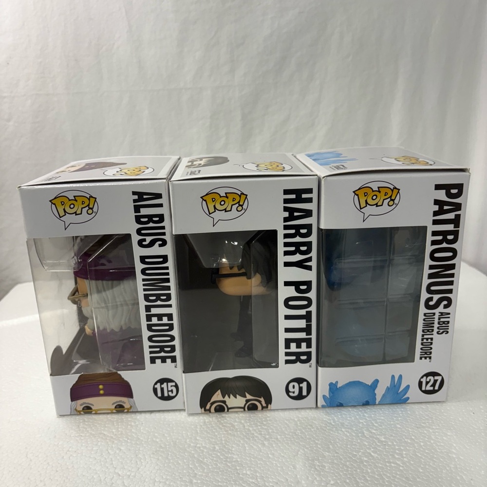 Lot of 3 Funko pop! Harry Potter, Dumbledore, patronus 127 115 91 - Picture 5 of 6